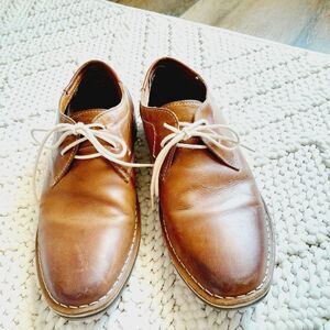 Steve Madden Harold Leather Lace Up Top Stitching Oxfords sz: 8.5